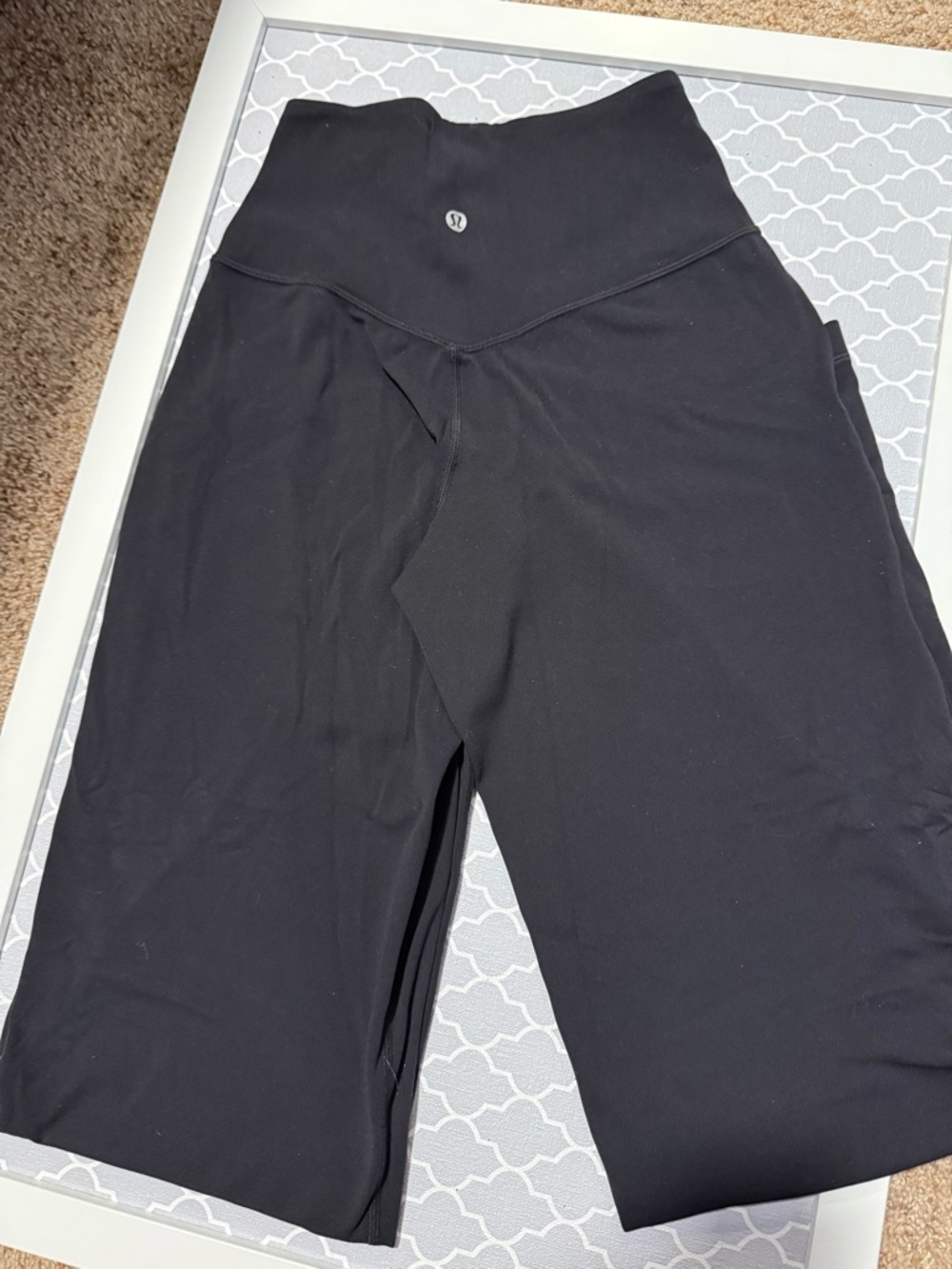 lululemon athletica Black High-Rise Wide-Leg Leggings